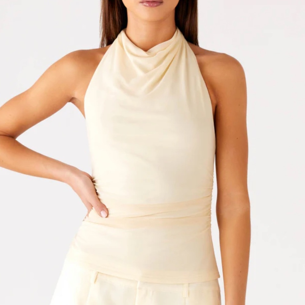 Peppermayo Exclusive - Rosana Halter Top - Butter